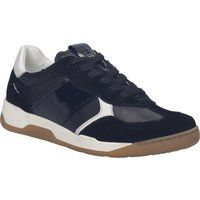 Leder-Sneaker mit Kontrast-Panels