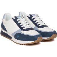 Schicke Navy Color-Block Sneaker