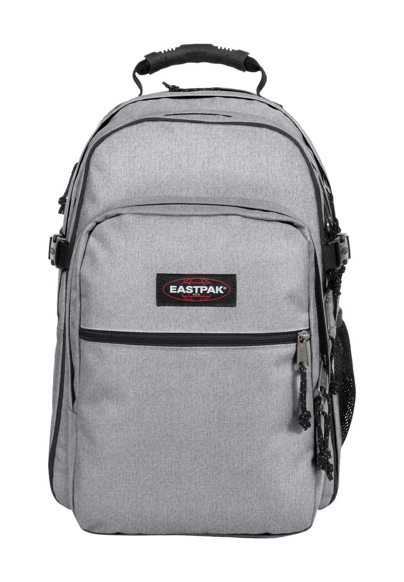 EASTPAK® Rucksack "Tutor", Laptopfach 15", Reißverschlussfächer, uni, Nylon, Flaschentasche, grau