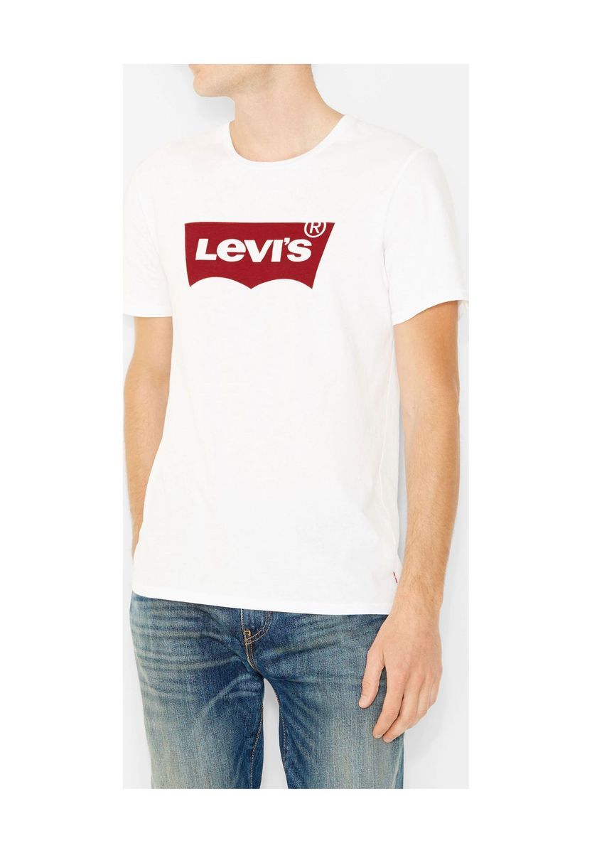 Klassisches Baumwoll-T-Shirt mit Logo-Print