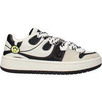 Leder-Sneaker mit dicken Schnürsenkeln