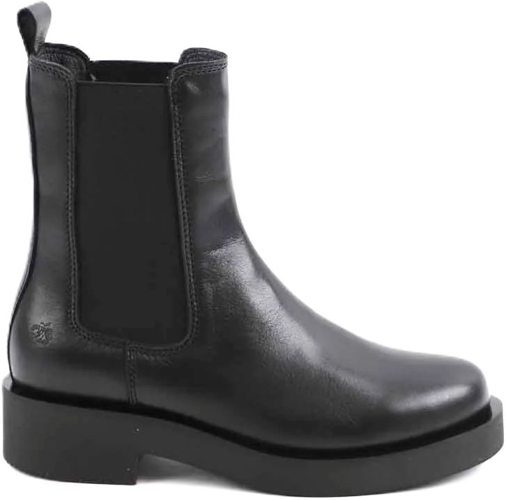 Klassische Chelsea Boots aus schwarzem Leder
