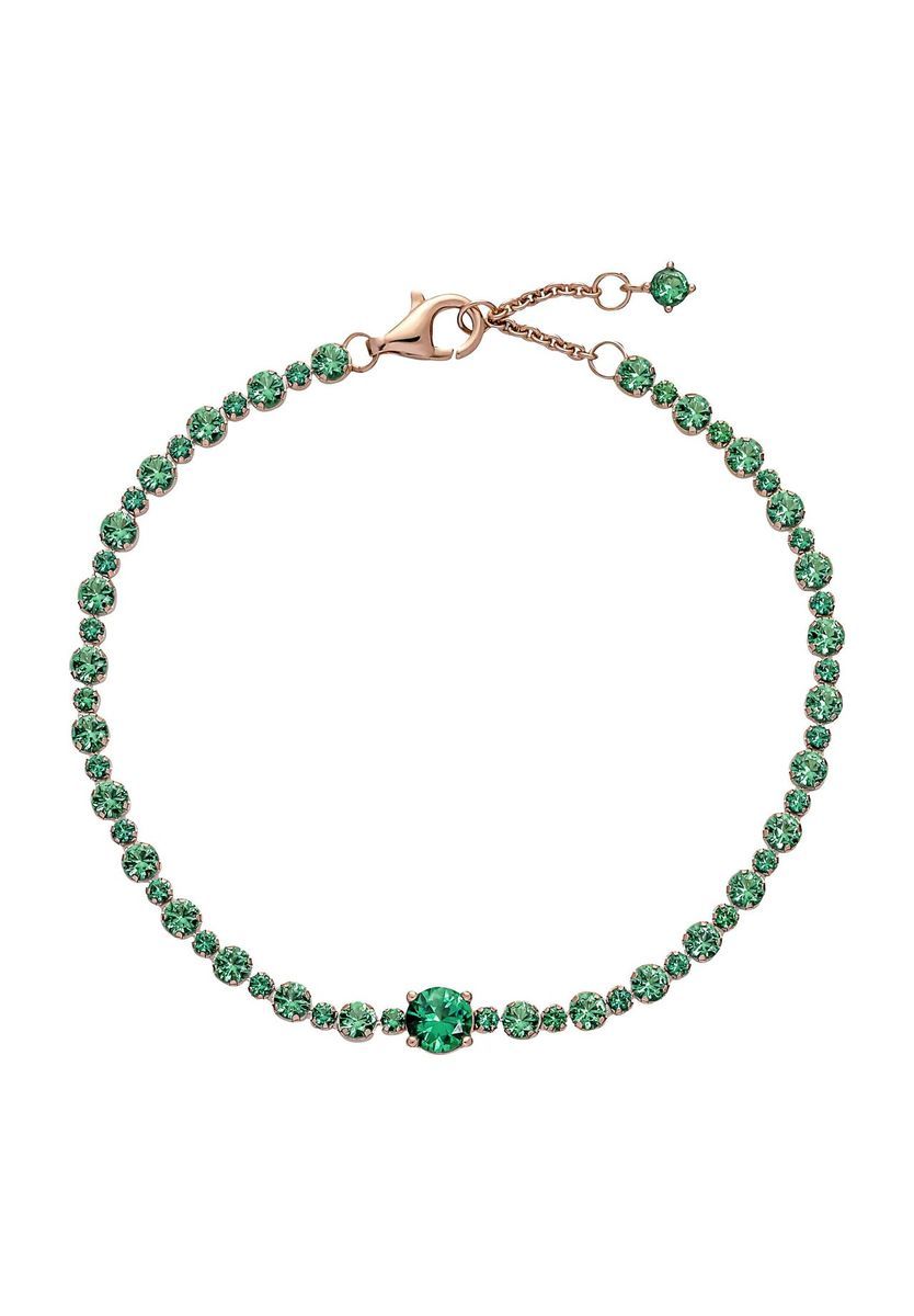 Grünes Kristall Roségold Armband