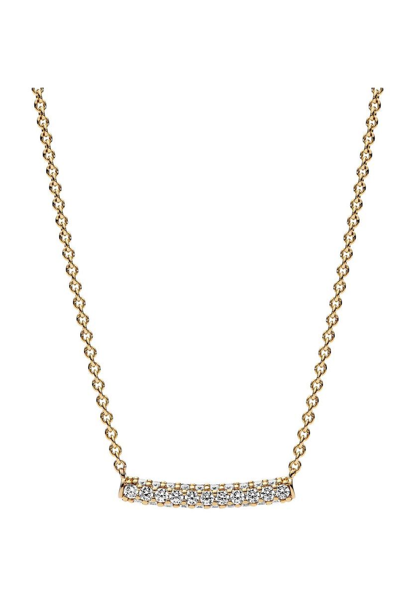 Zarte Goldkette mit Zirkonia