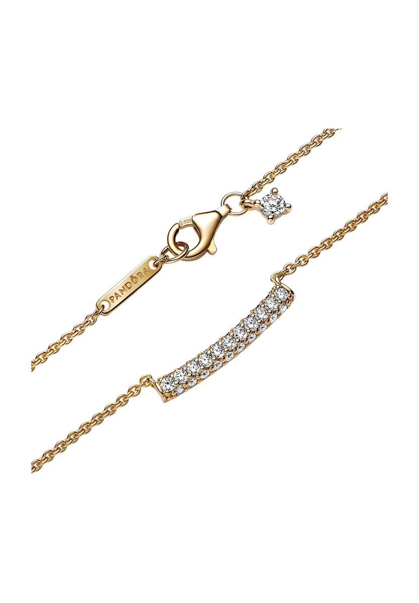 Zarte Goldkette mit Zirkonia