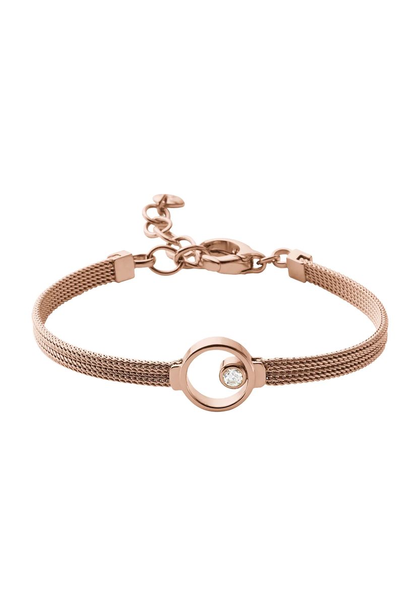 Elegantes Milanaise-Armband mit Ring-Anhänger