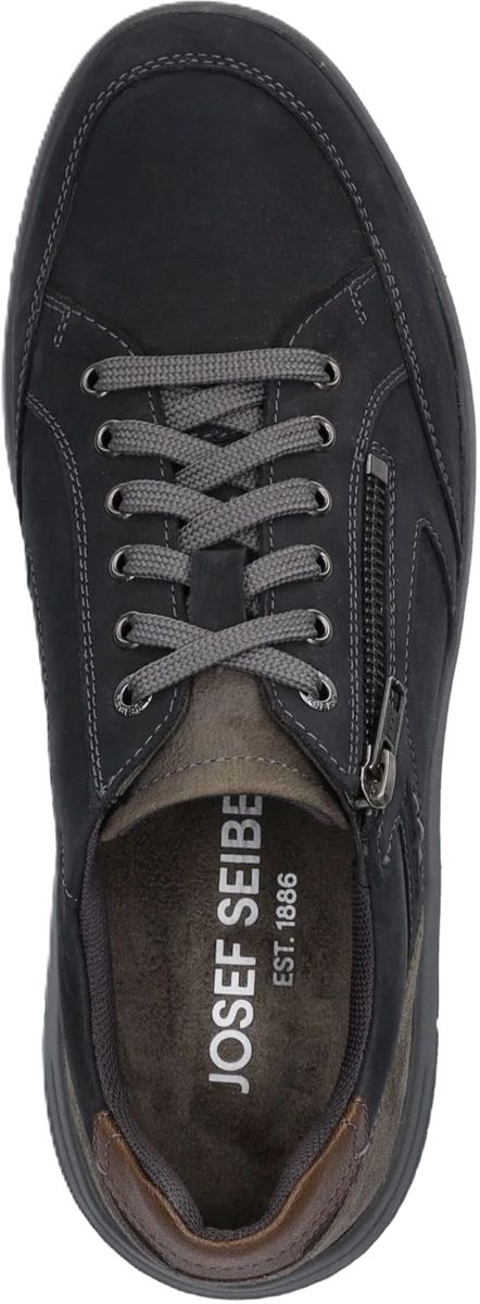 Nubukleder-Sneaker mit Reißverschluss