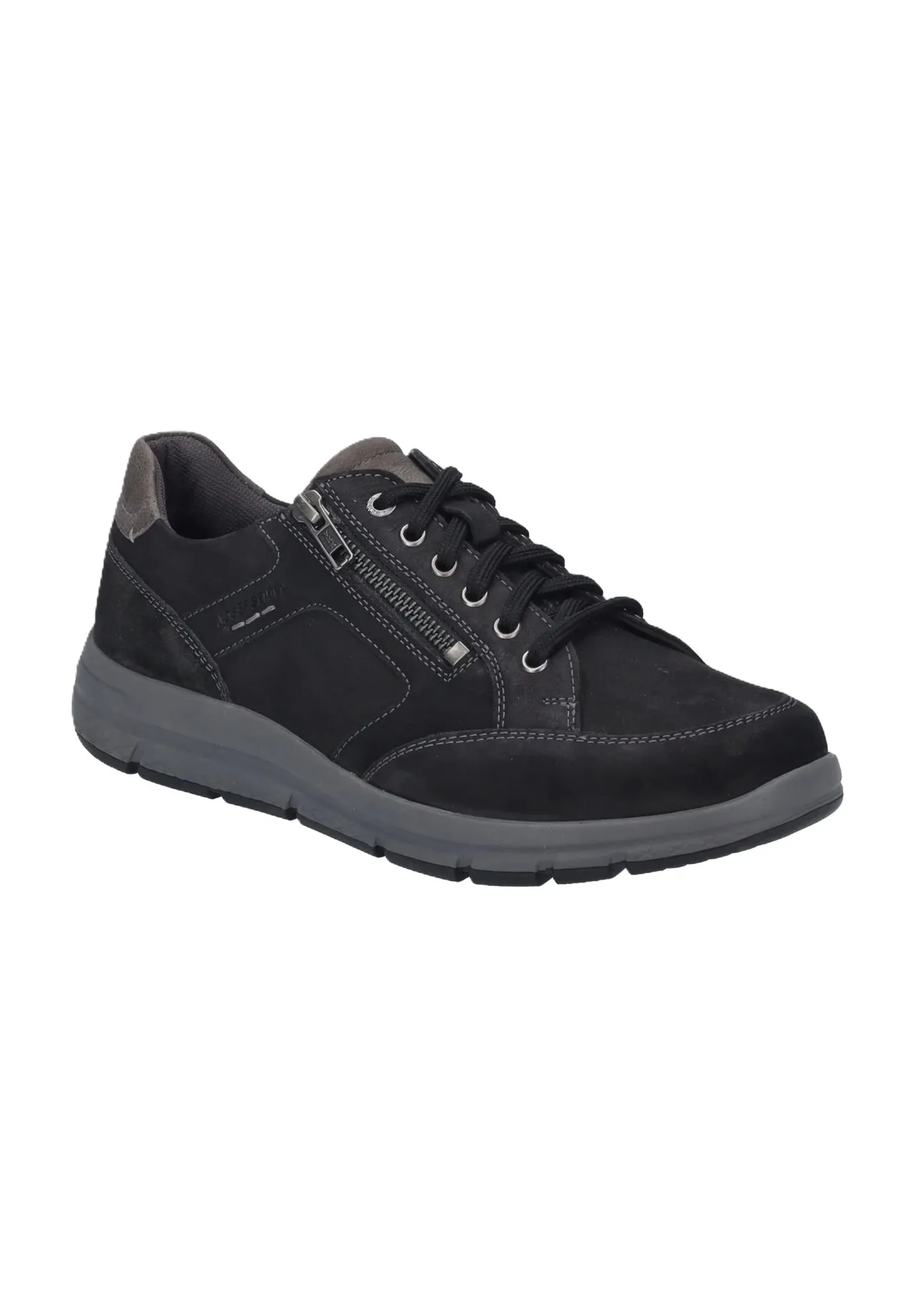 Robuster Leder-Sneaker mit Reißverschluss