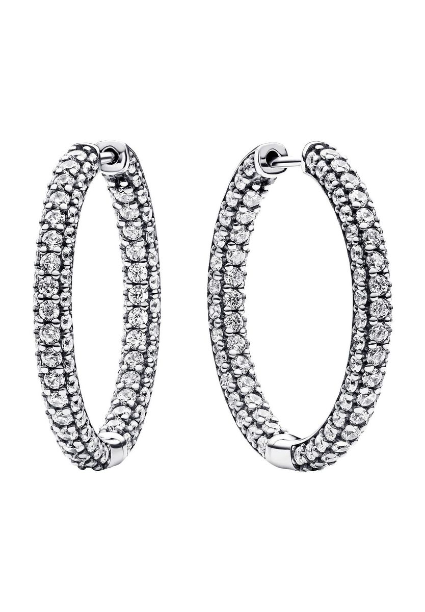 Funkelnde Ohrringe mit Pavé-Fassung