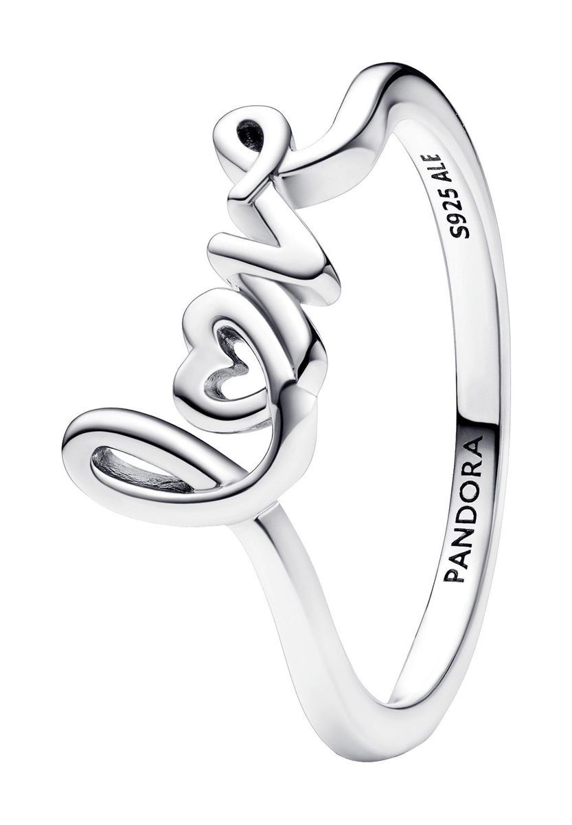 Love Schriftzug Sterling Silber Ring