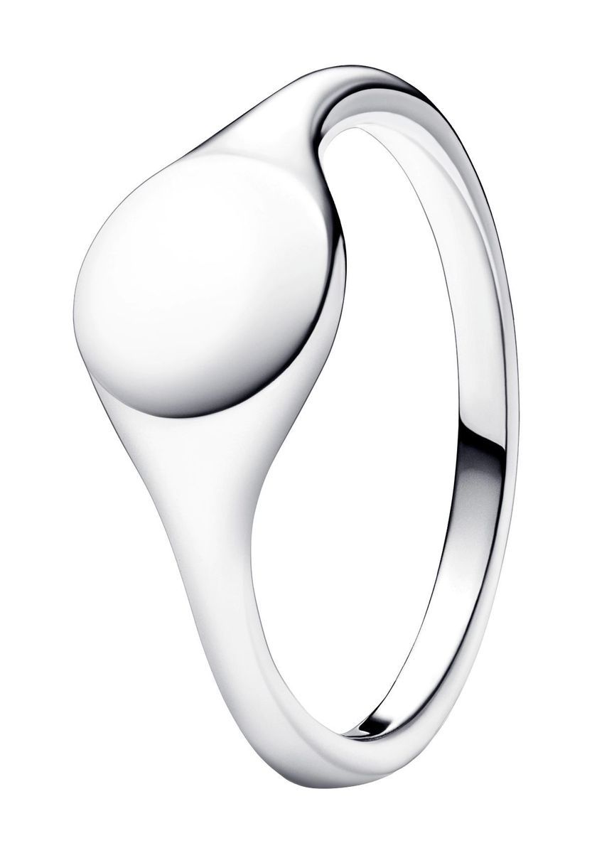 Polierter Sterling Silber Unisex Ring