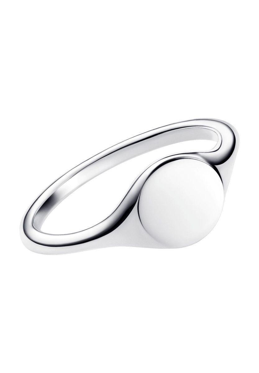 Polierter Sterling Silber Unisex Ring