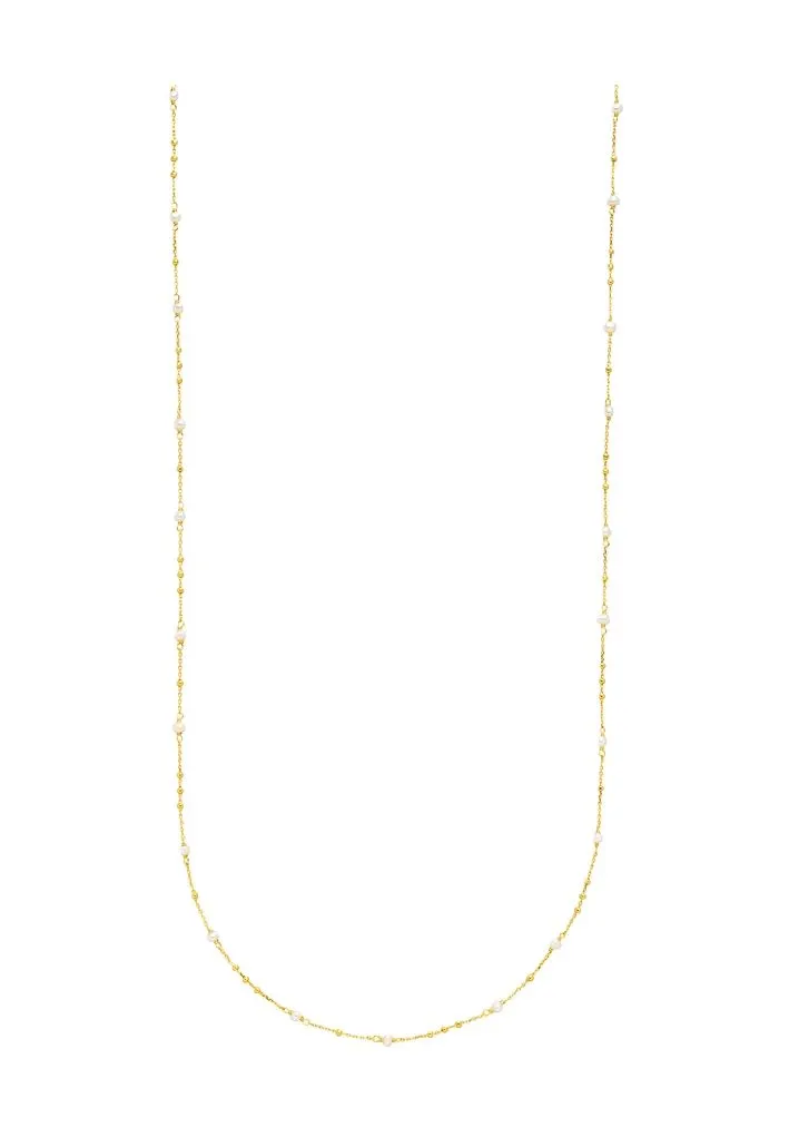 Zarte lange Flying Pearl Halskette