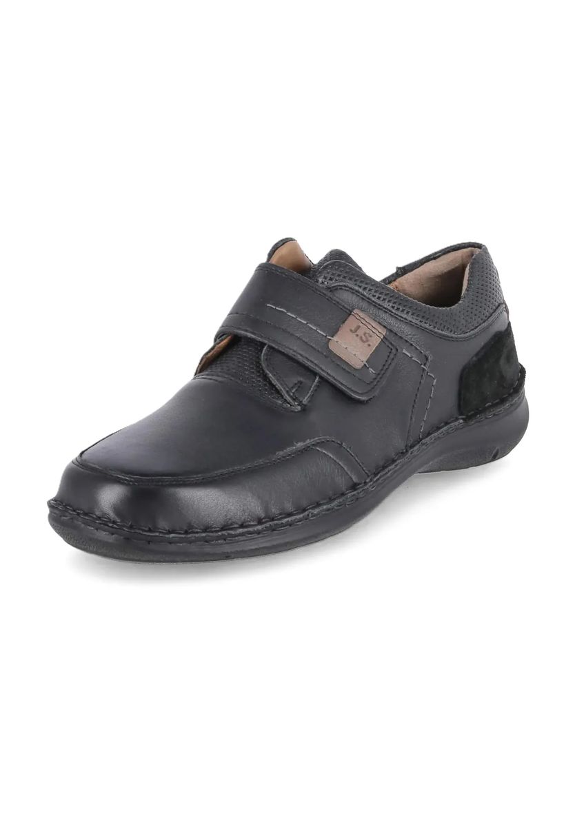 Handgenähte Leder-Klett-Slipper