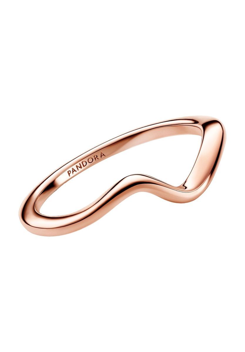 Skulpturaler Statement-Ring Roségold-Finish