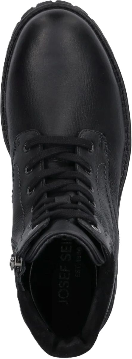 Robuste Schnürstiefel aus genarbtem Leder