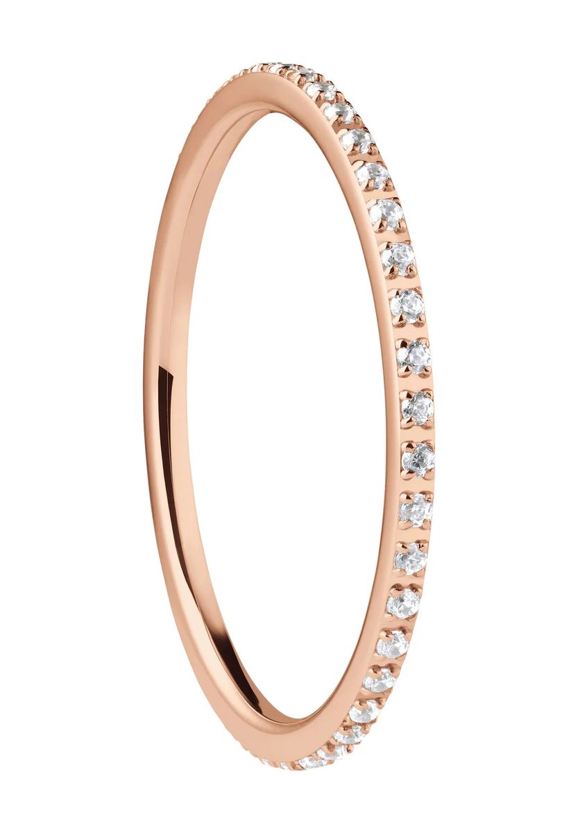 Eleganter Zirkonia Eternity Ring