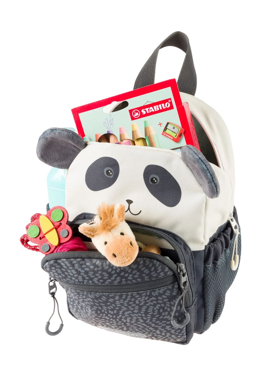 Verspielter Mini-Rucksack mit Panda-Gesicht