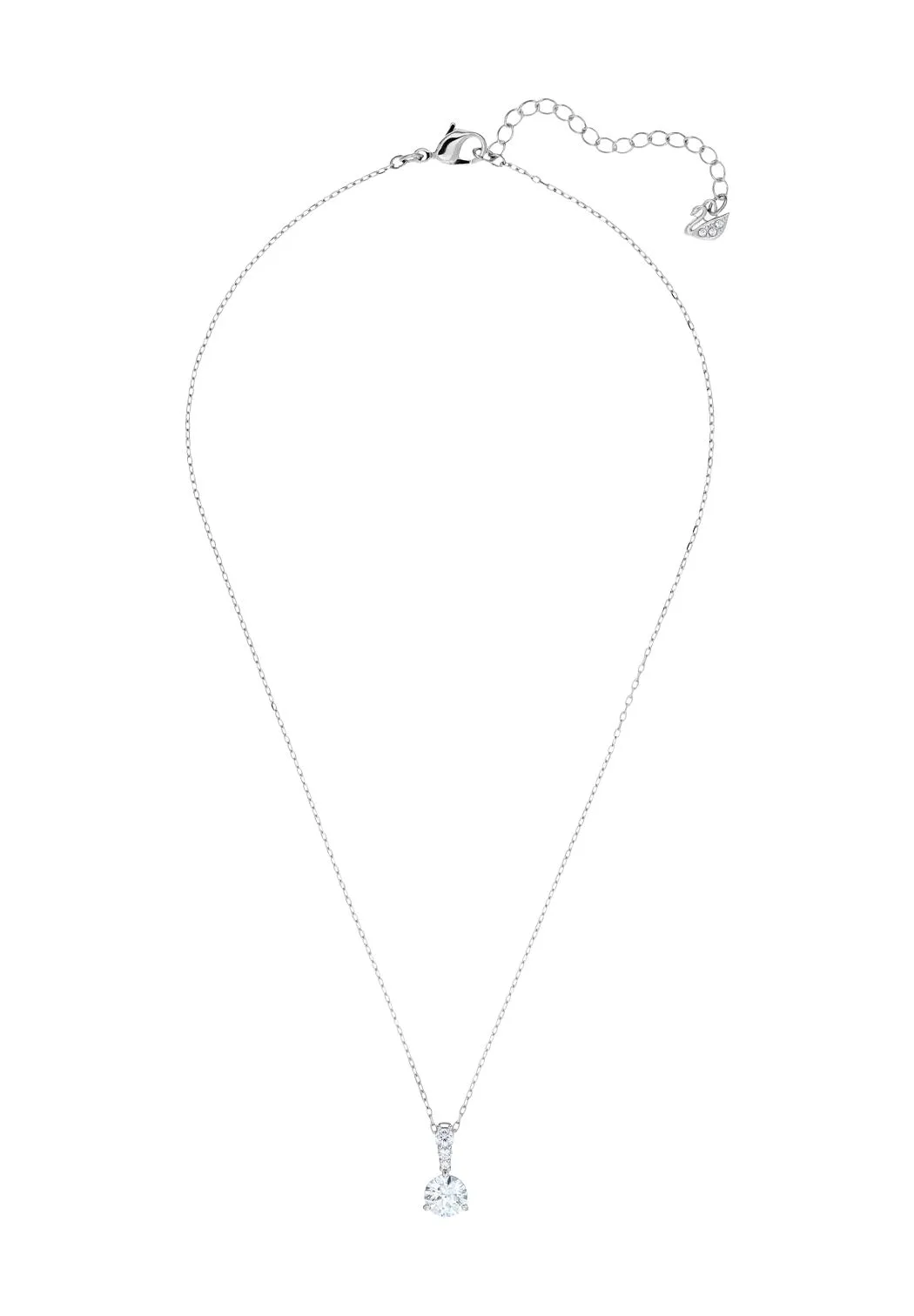 Elegante Halskette mit Solitär-Kristallanhänger
