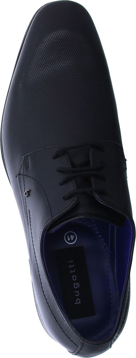 Strukturierte Leder-Derby-Schuhe