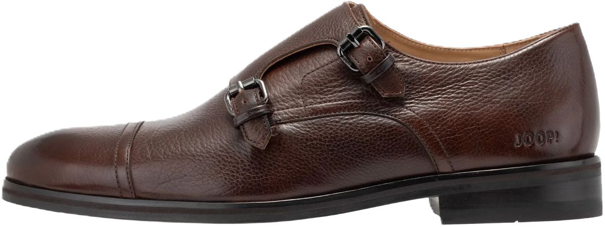 Strukturierte Doppel-Monkstraps aus Leder
