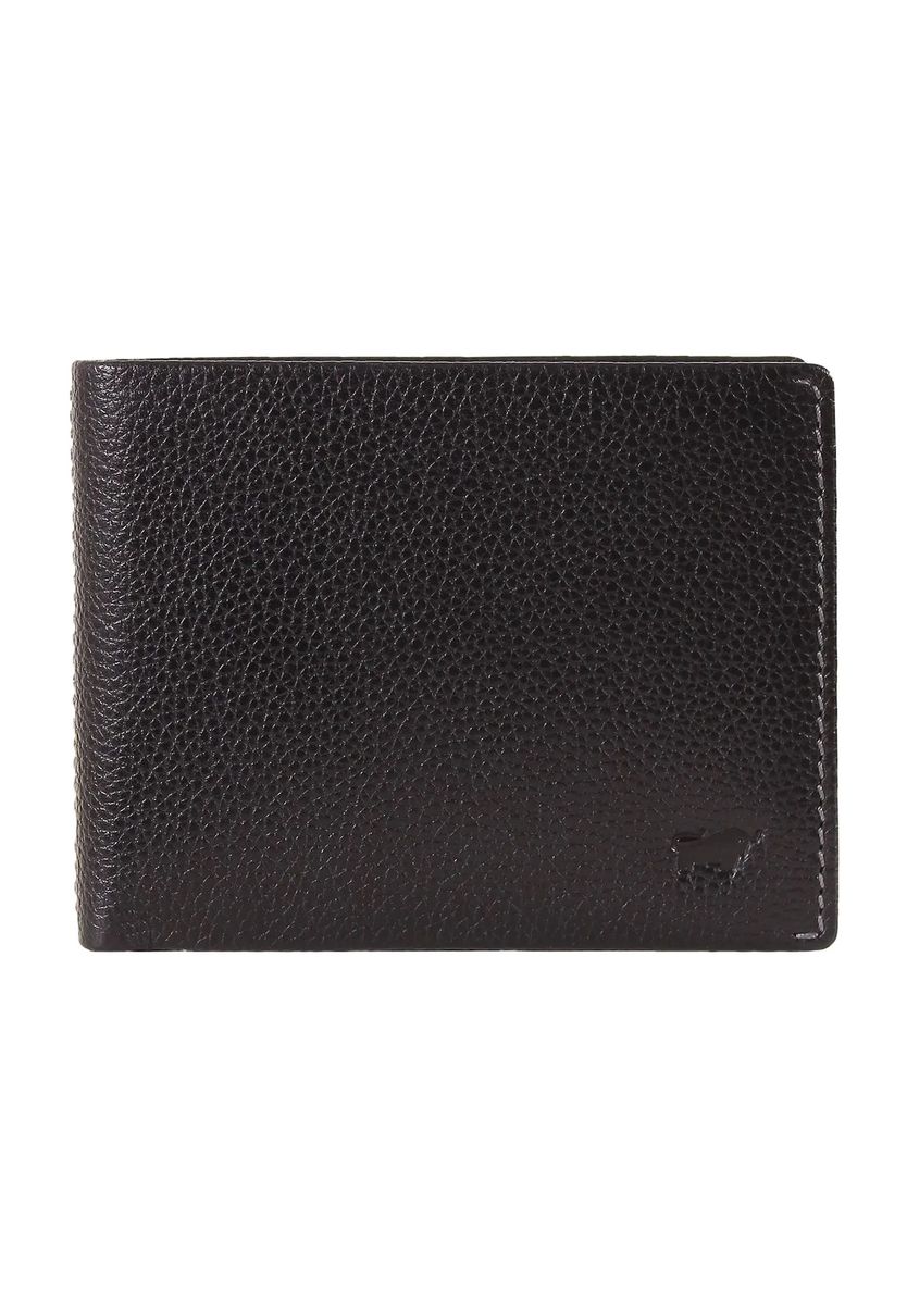 Bifold-Geldbörse aus genarbtem Leder