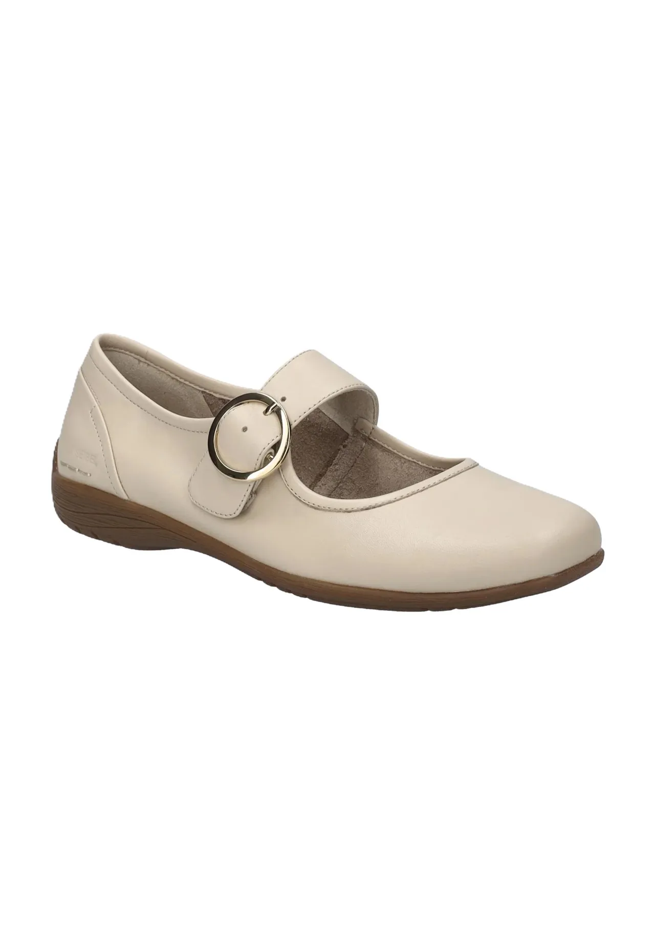 Seibel Riemchen-Ballerinas "Fenja", Leder, Schnalle, für Damen, beige, 38