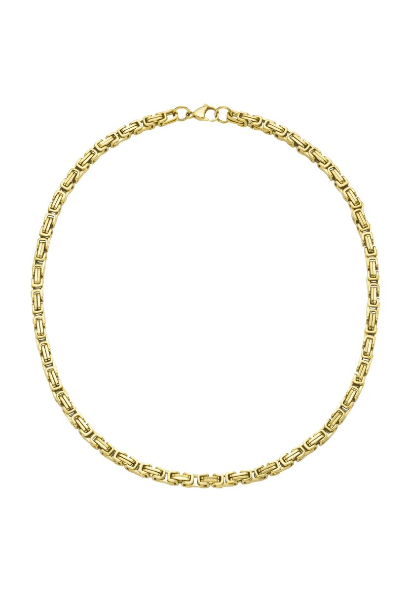 Edle Edelstahl Königskette Gold