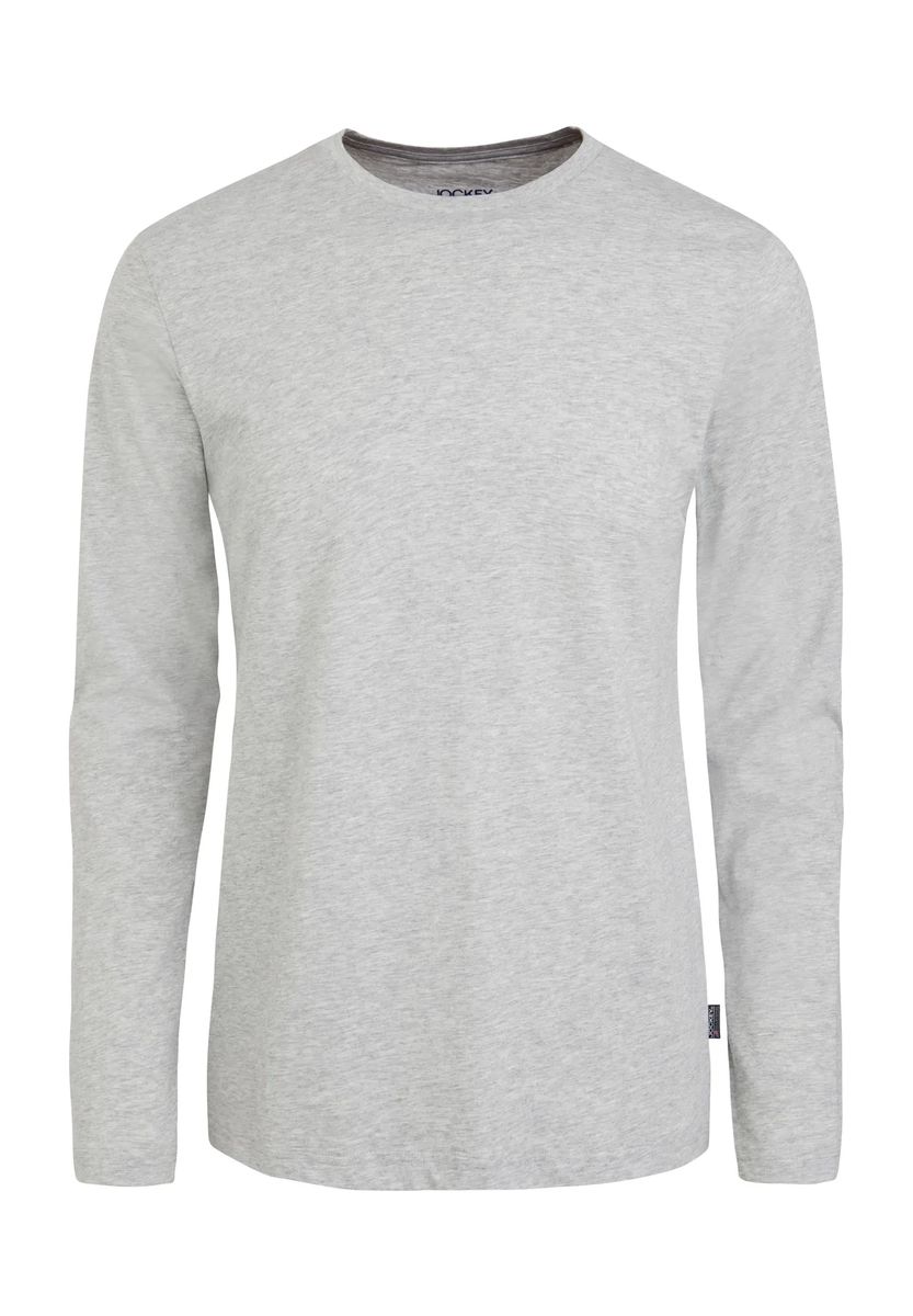 Baumwoll-Schlafshirt mit langen Ärmeln