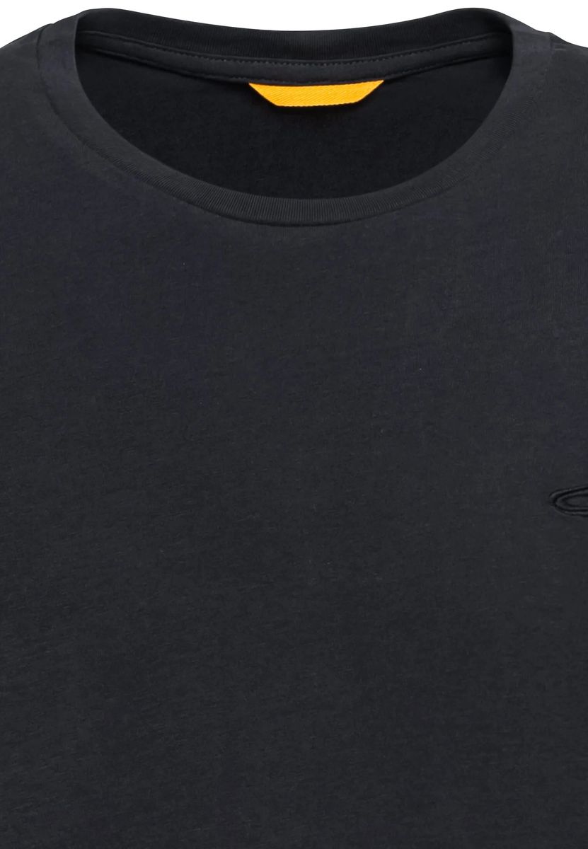 Essentielles Bio-Baumwoll-Shirt mit Rundhalsausschnitt