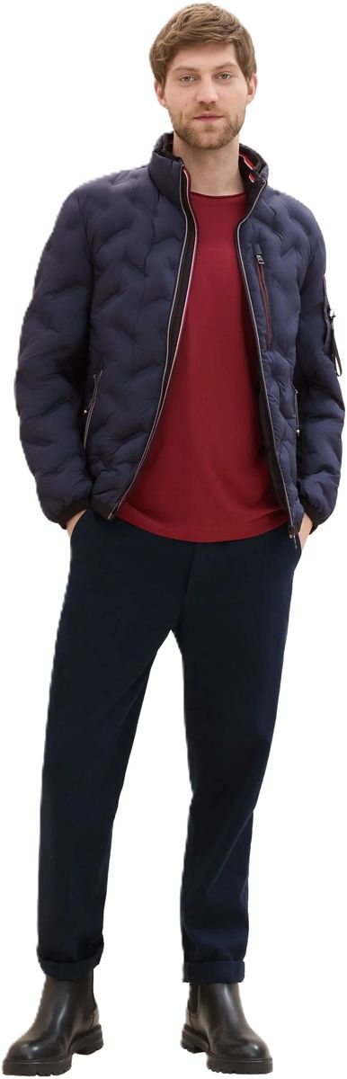 Hybrid-Steppjacke mit Stehkragen