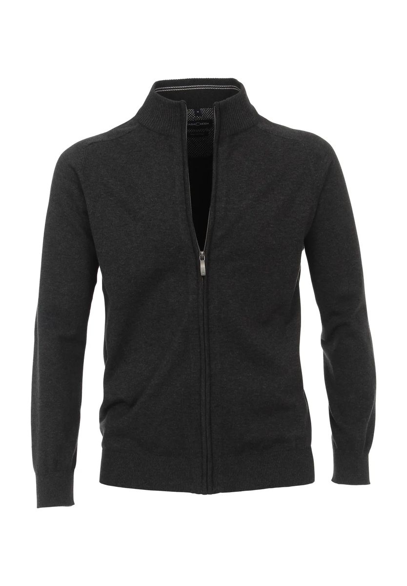 Klassische Strickjacke mit Reißverschluss