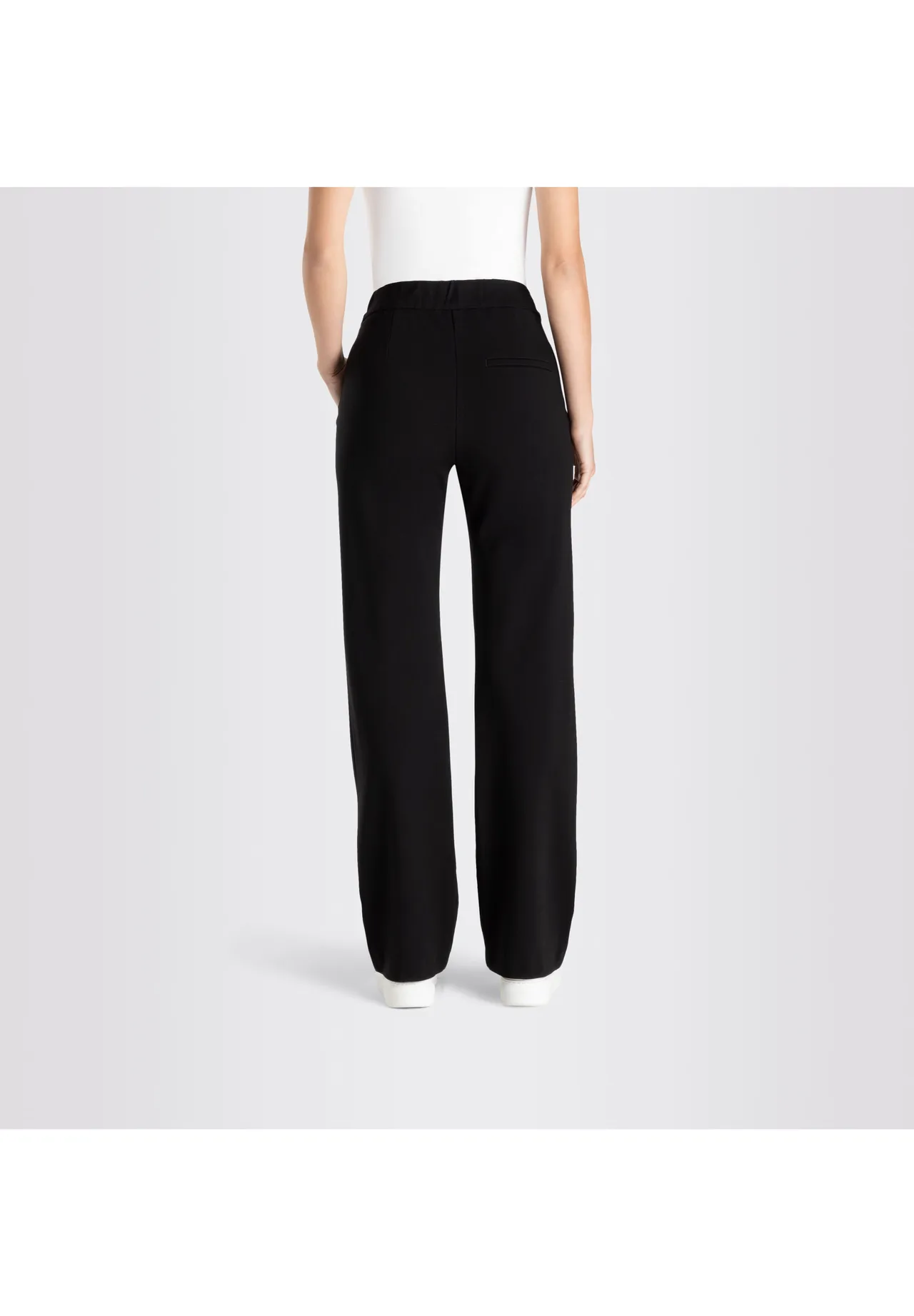 Weite Jerseyhose mit geradem Bein
