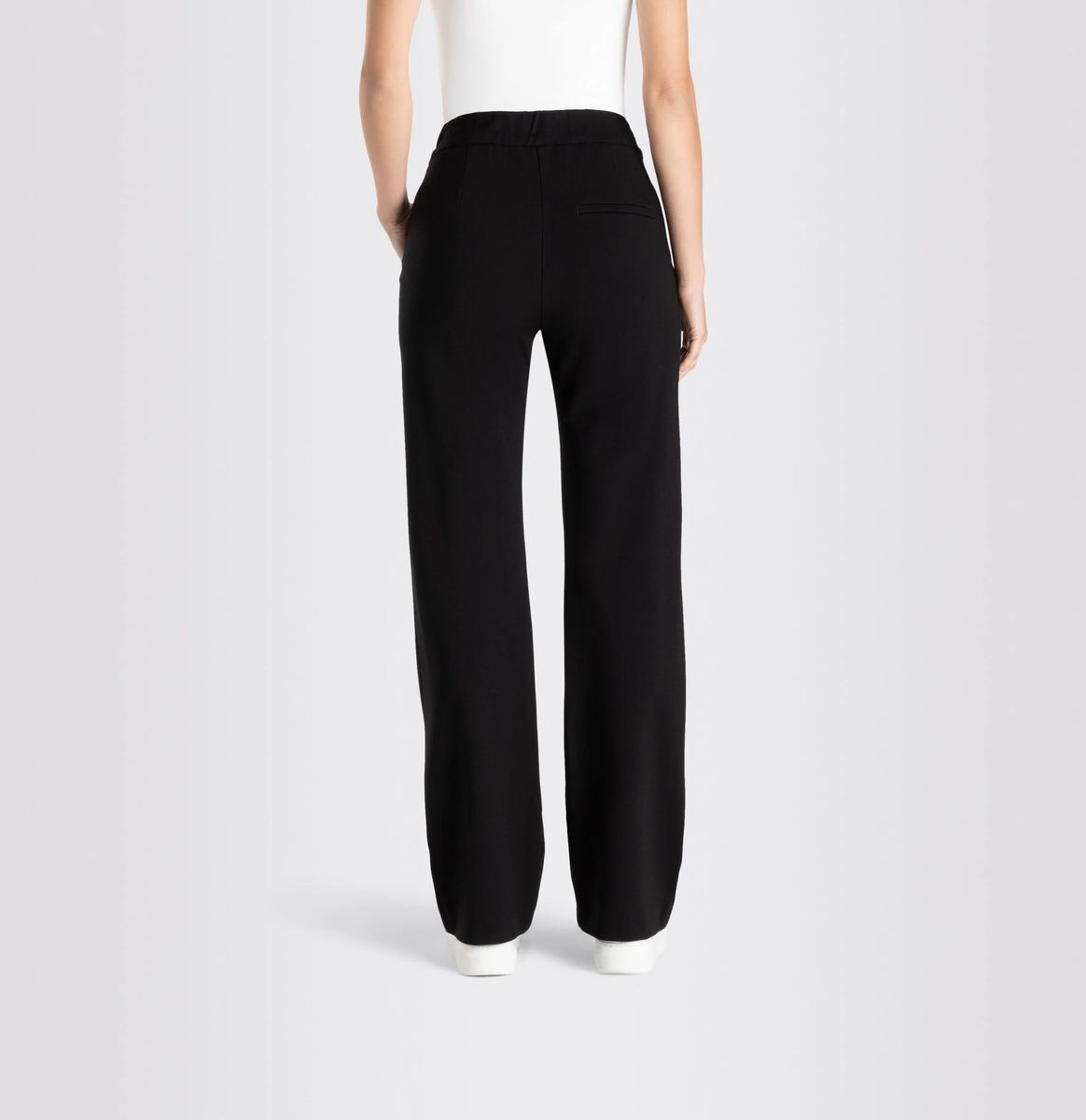 Weite Jerseyhose mit geradem Bein