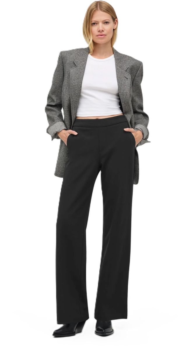 Weite Jerseyhose mit geradem Bein