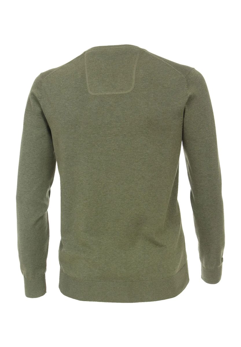 V-Ausschnitt-Pullover aus Pima-Baumwolle