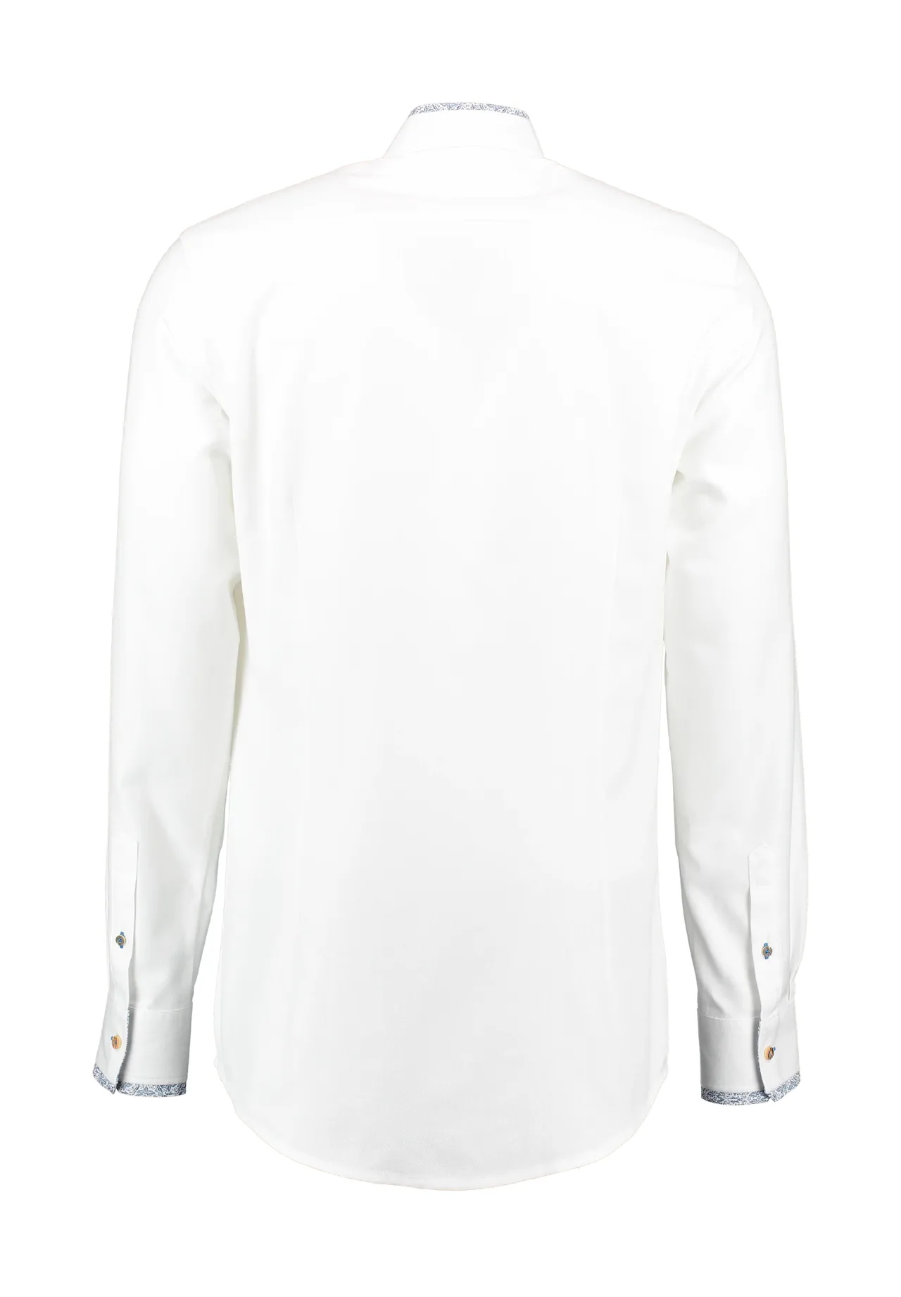 Traditionelles Slim Fit Stehkragenhemd