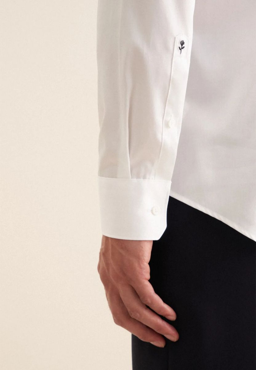 Slim-Fit Business-Hemd mit Kent-Kragen