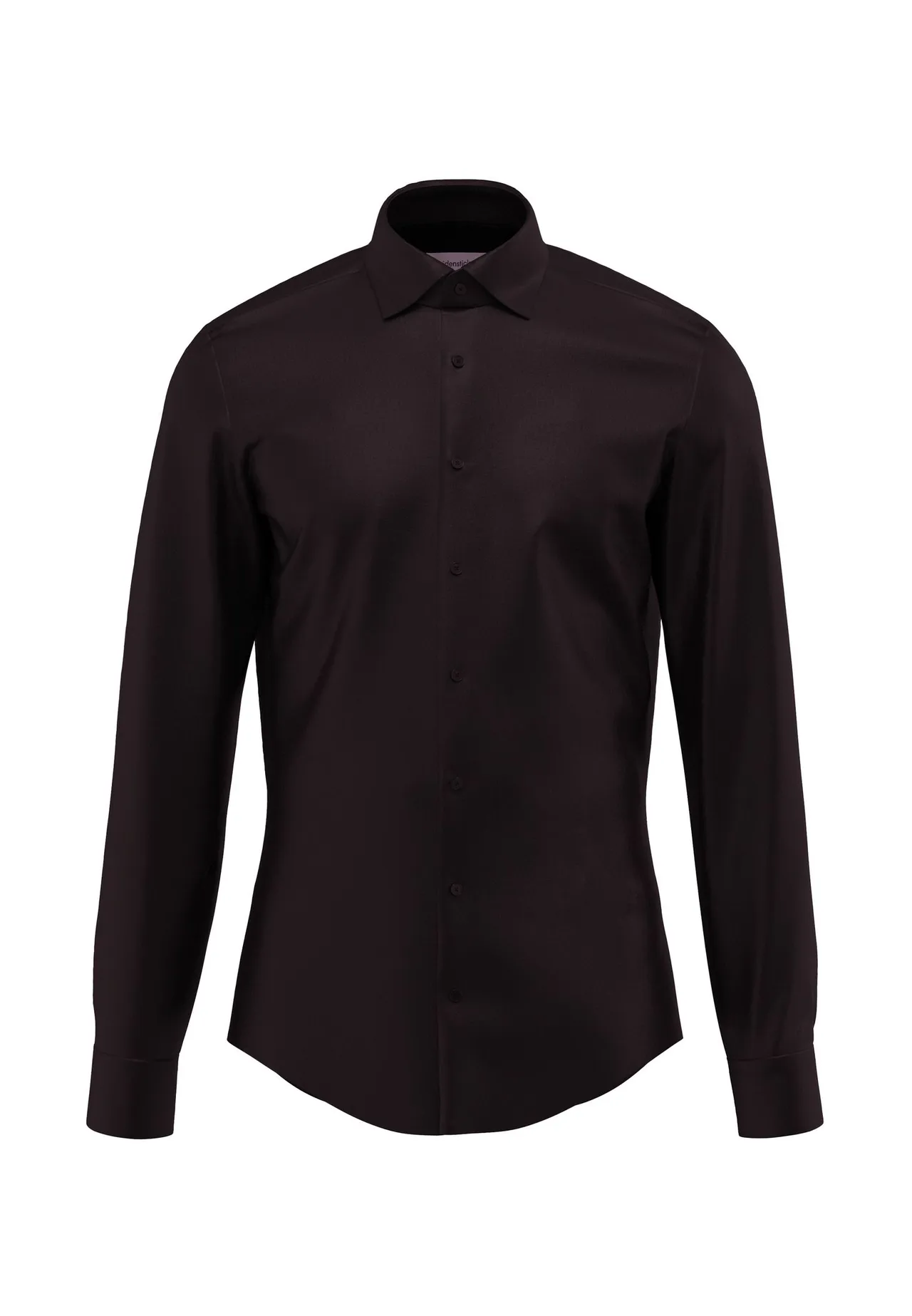 Slim-Fit Baumwoll-Satin Business-Hemd