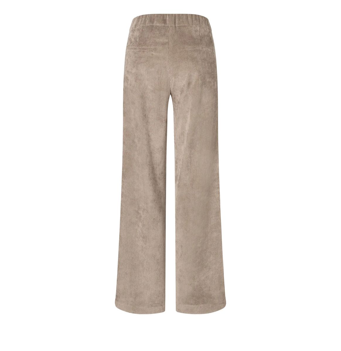 Weite Cordhose mit elastischem Bund