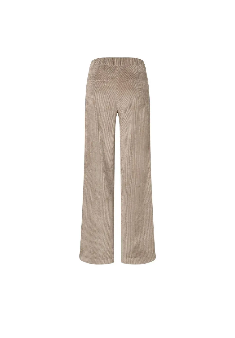Weite Cordhose mit elastischem Bund