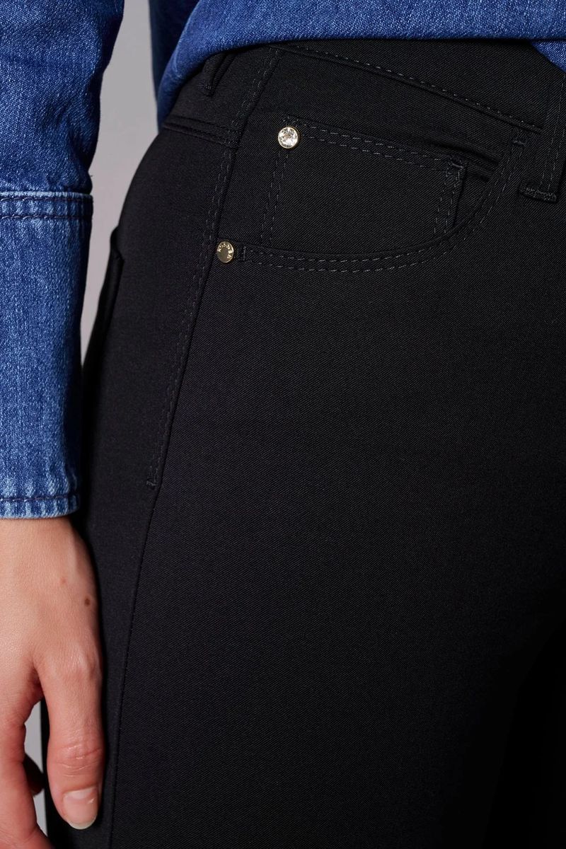 Schmal Geschnittene High-Waist Chino