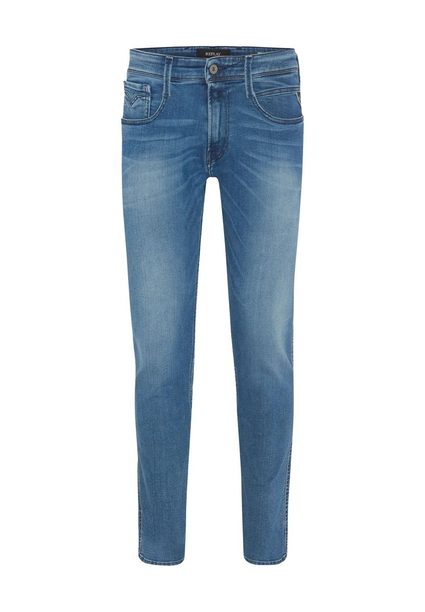 Slim-Fit-Stretch-Jeans in Used-Optik