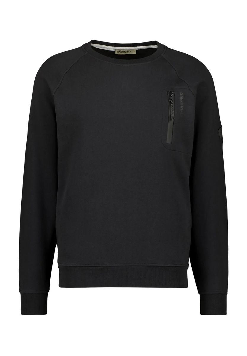 Raglan-Sweatshirt mit Reißverschlusstasche