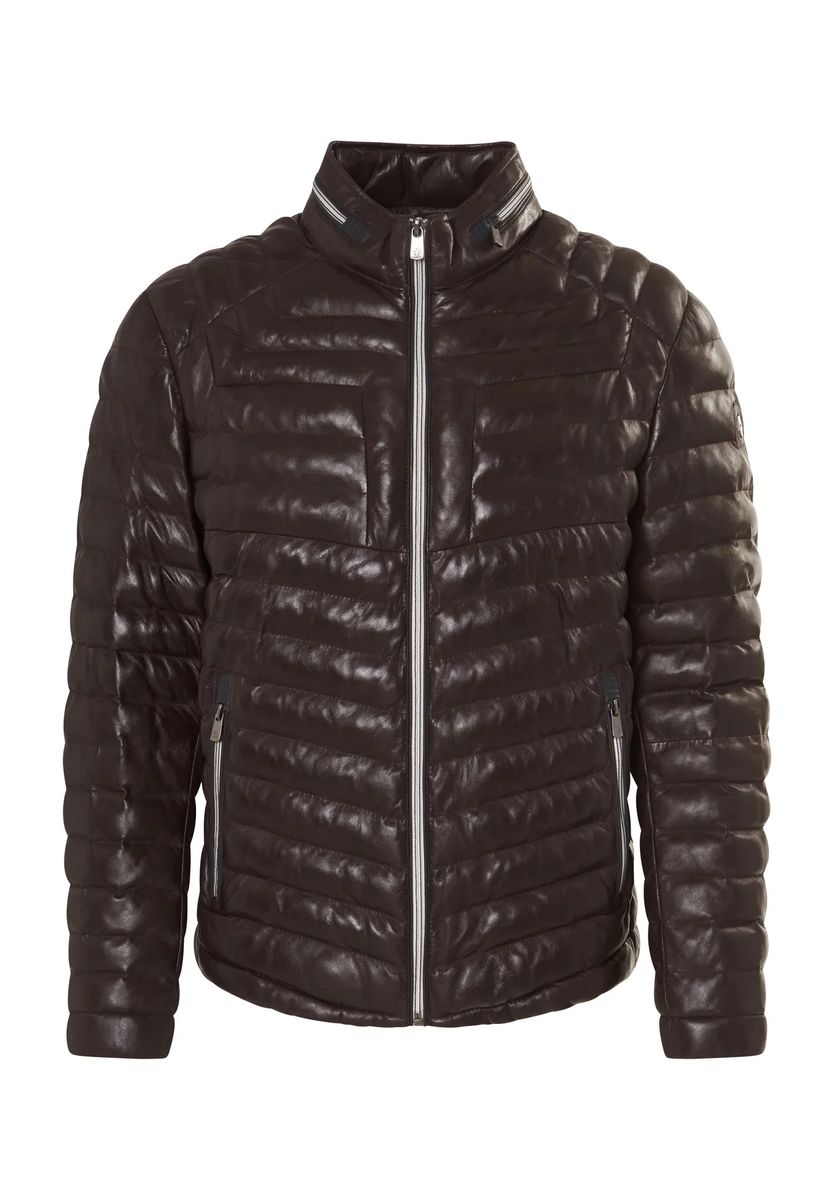 Horizontal Gesteppter Schafsleder-Puffer