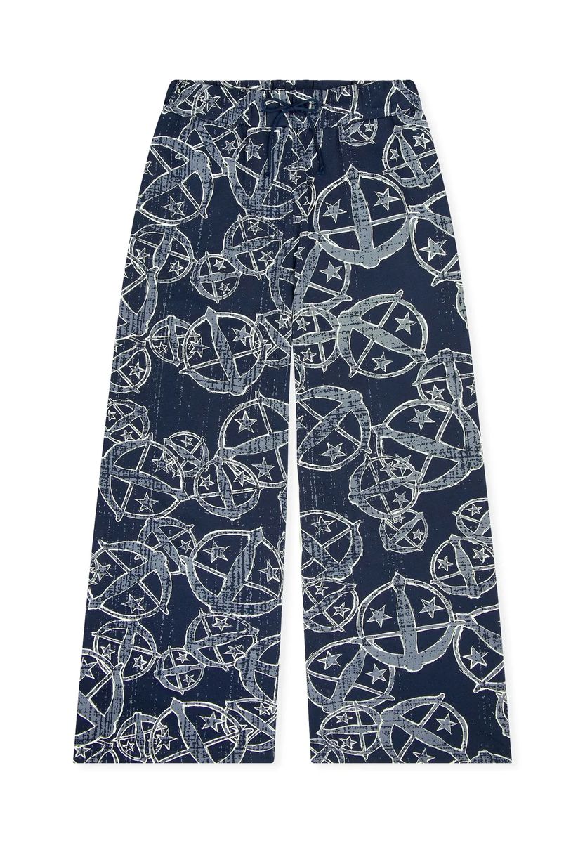 Bedruckte Lounge-Hose aus Bio-Baumwolle