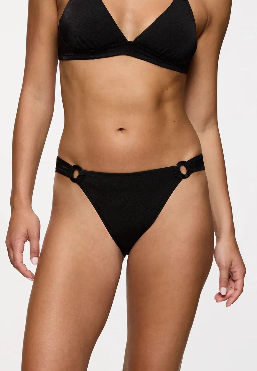 Schimmerndes Bikini-Höschen mit Ringen