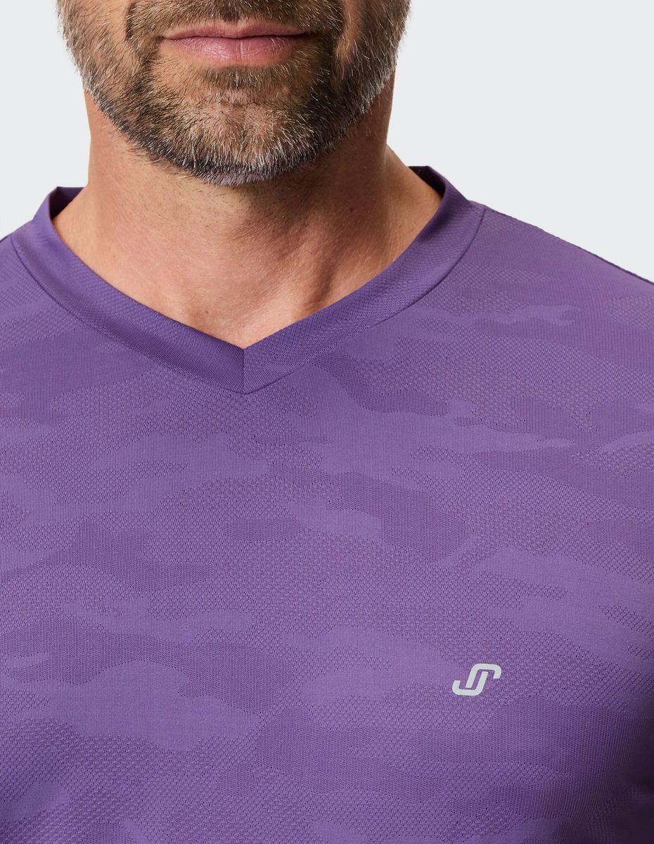 Sport-T-Shirt mit dezentem Camo-Muster