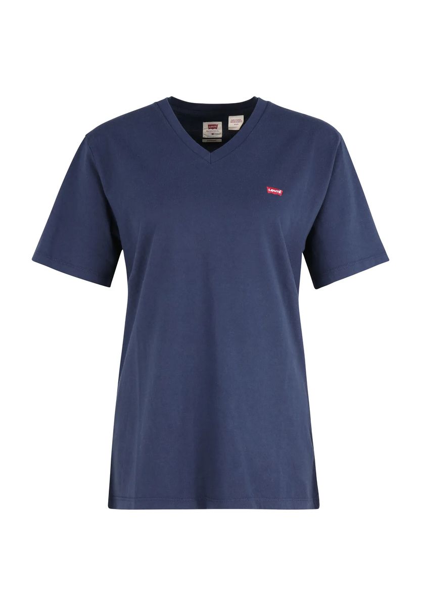 Klassisches T-Shirt mit V-Ausschnitt