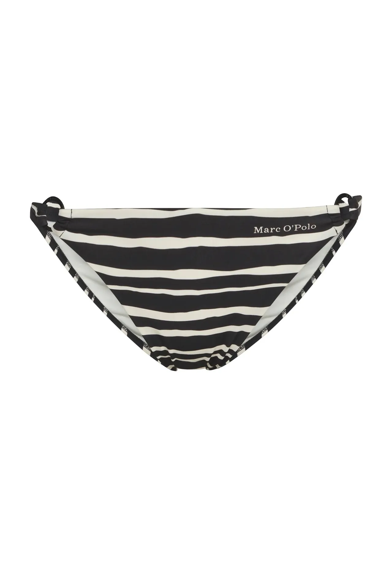 Gestreifte Bikini-Hose mit Bindebändern